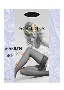 SOLIDEA Marilyn Sheer 140 DEN Calza Autoreggente Compressiva Colore Cammello Taglia 3