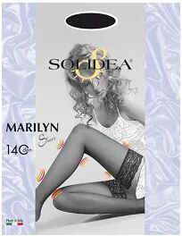 SOLIDEA Marilyn Sheer 140 DEN Calza Autoreggente Compressiva Colore Fumo Taglia 2 M