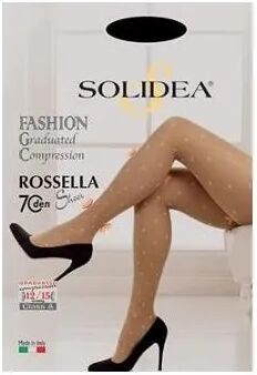 SOLIDEA Rossella Sheer 70 DEN Collant Compressivo Colore Miele Taglia 2 M