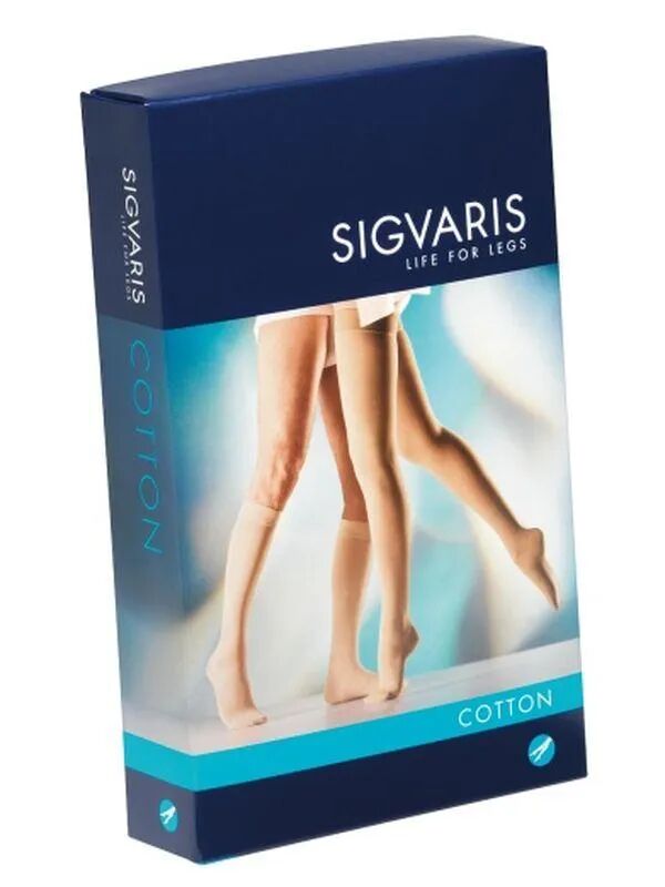 SIGVARIS 701 AG Mono Autoreggente Compressivo Destro Punta Aperta Colore Crispa Taglia L Lungo