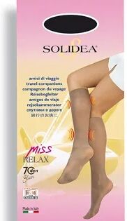 SOLIDEA Miss Relax Sheer 70 DEN Gambaletto Compressivo Colore Paprika Taglia 3 L