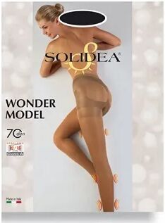 SOLIDEA Wonder Model Sheer 70 DEN Collant Compressivo Colore Sabbia Taglia 2