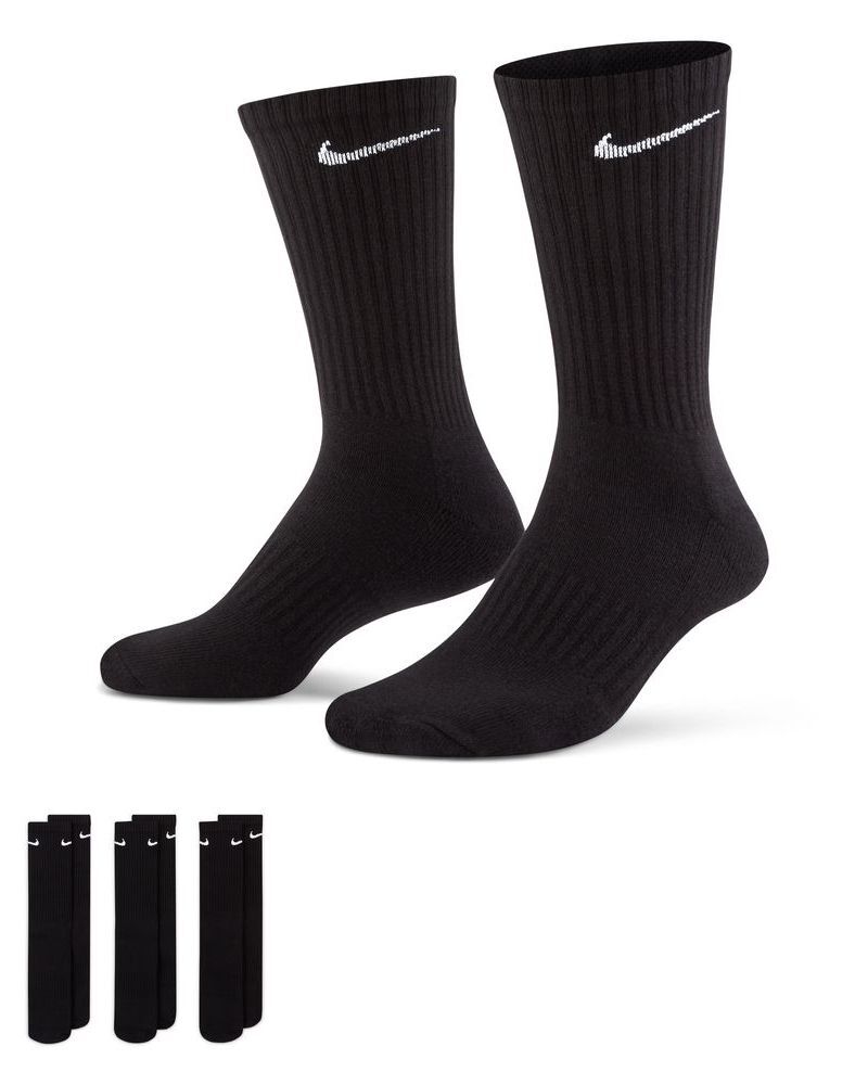 Nike Set di 3 paia di calzini Everyday Nero Unisex SX7664-010 M