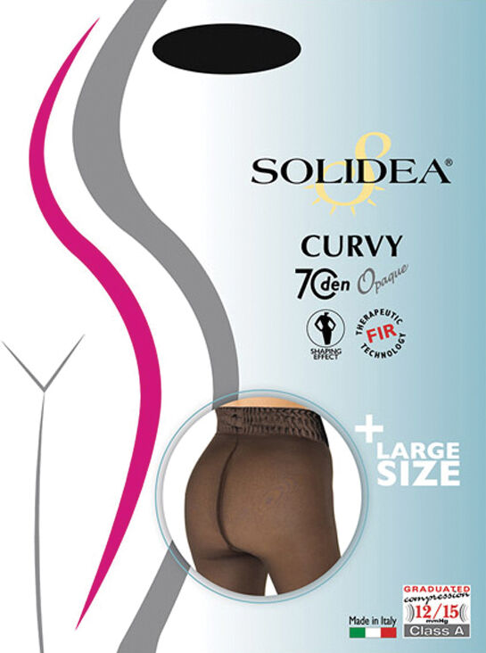 SOLIDEA Curvy 70 opaque nero 2m-xl