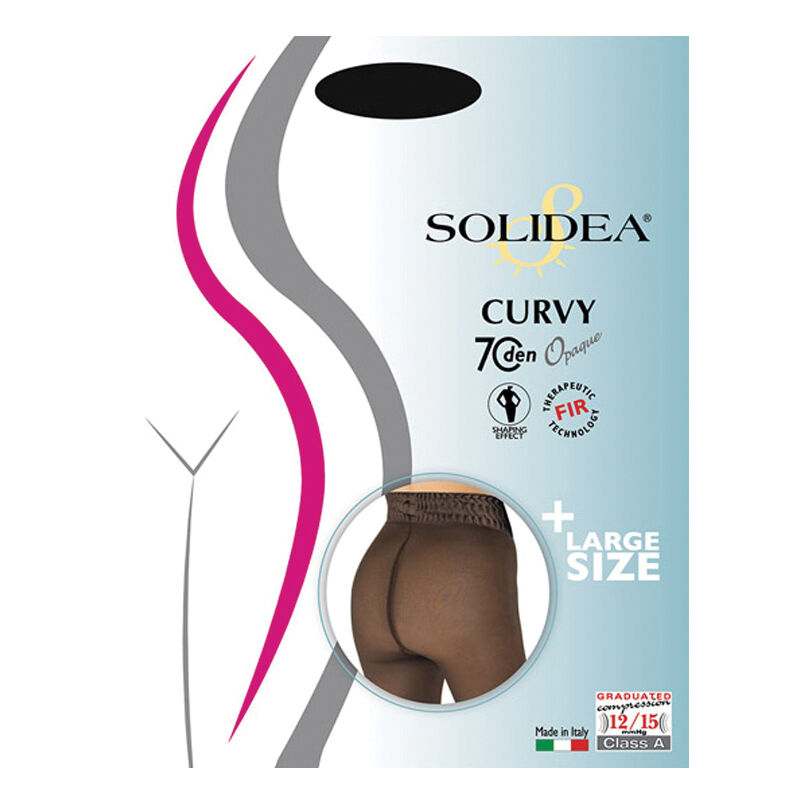 SOLIDEA Curvy 70 opaque nero 2m-xl