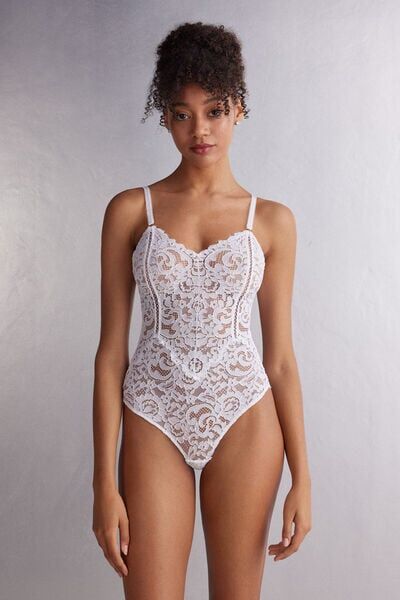 Intimissimi Body in Pizzo Ciao Amore Donna Bianco Taglia M