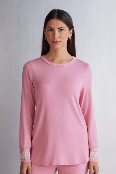 Intimissimi Maglia In Modal Pretty Flowers Donna Rosa Taglia S