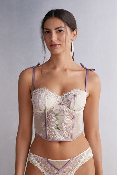 Intimissimi Bustino Secret Garden Donna Bianco Taglia M