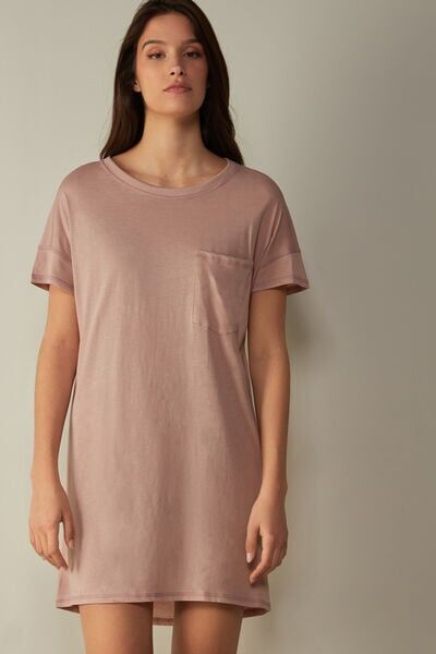 Intimissimi Camicia da Notte in Cotone Ultrafresh Donna Rosa Taglia S