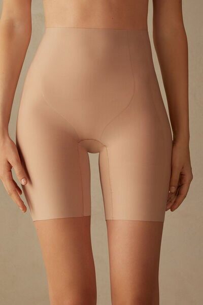 Intimissimi Pantaloncino in Microfibra Taglio Vivo Donna Naturale Taglia XL