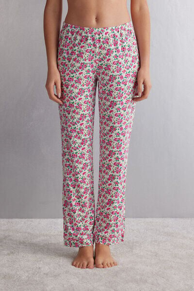 Intimissimi Pantalone Lungo in Modal Life is a Flower Donna Floreale Taglia L