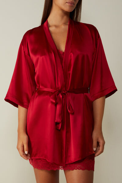 Intimissimi Kimono in Seta Donna Rosso Taglia S/M