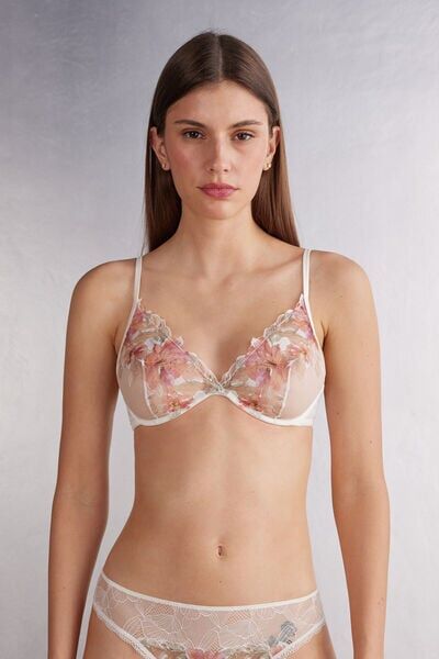 Intimissimi Reggiseno a Balconcino Alessia Summer Sunset Donna Bianco Taglia 2B