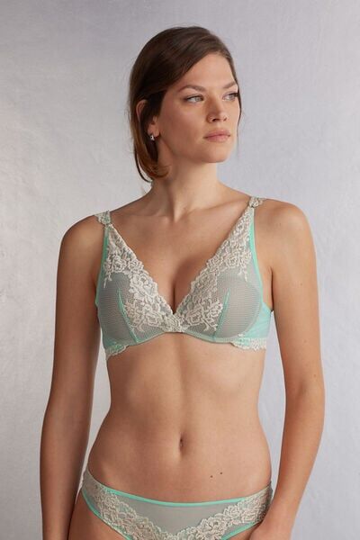 Intimissimi Reggiseno a Balconcino Giorgia Pretty Flowers Donna Bianco Taglia 3B