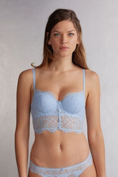 Intimissimi Bustier a Balconcino Sofia The Most Romantic Season Donna Azzurro Taglia 5B