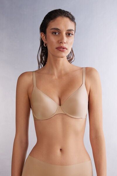 Intimissimi Reggiseno a Balconcino Francesca in Microfibra Ultralight Donna Naturale Taglia 5B