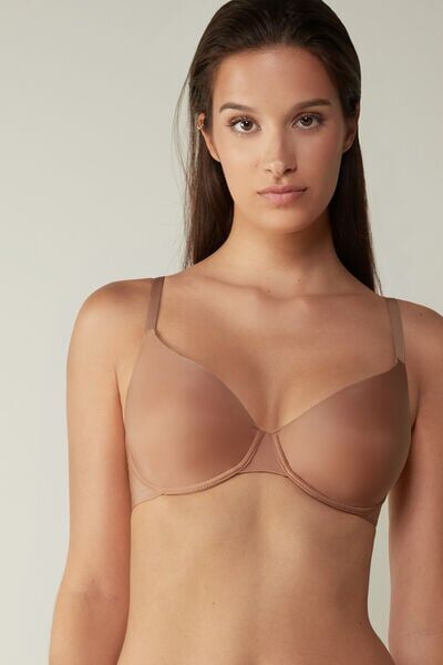 Intimissimi Reggiseno a Balconcino Francesca in Microfibra Ultralight Donna Naturale Taglia 2C