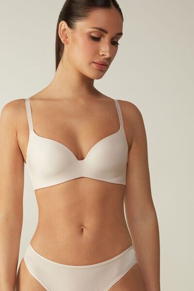 Intimissimi Reggiseno a Triangolo Adele in Microfibra Ultralight Donna Naturale Taglia 3B