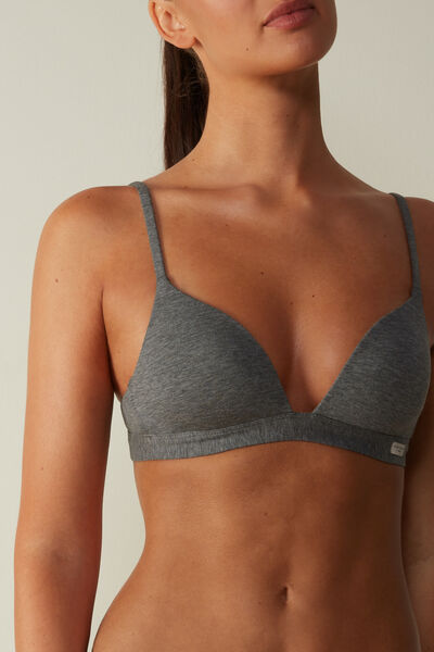 Intimissimi Reggiseno a Triangolo Tiziana in Cotone Donna Grigio Taglia 3B