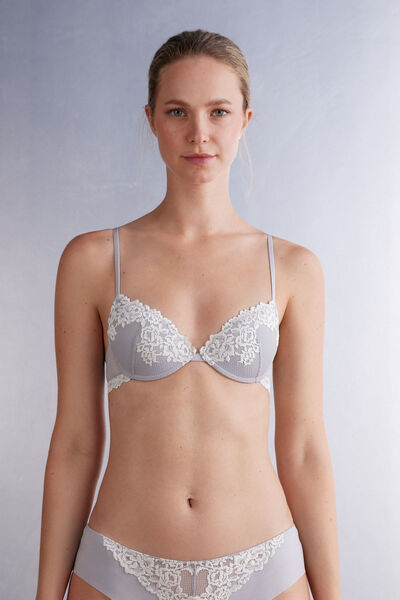 Intimissimi Reggiseno Push-up Bellissima Pretty Flowers Donna Bianco Taglia 1B