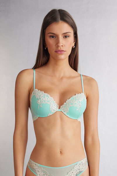 Intimissimi Reggiseno Push-up Bellissima Pretty Flowers Donna Bianco Taglia 4B