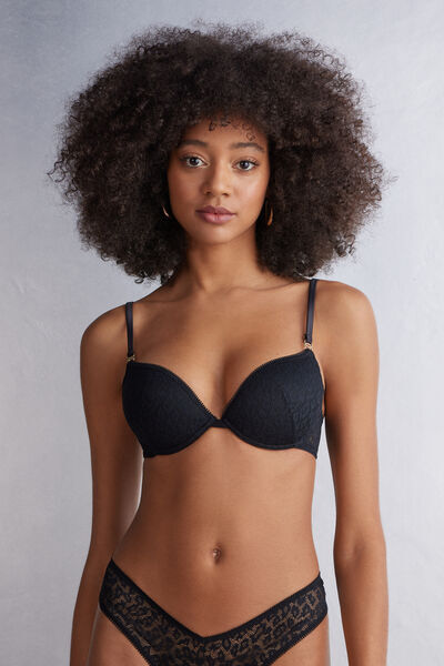 Intimissimi Reggiseno Push-up Bellissima Your Wild Side Donna Nero Taglia 2B