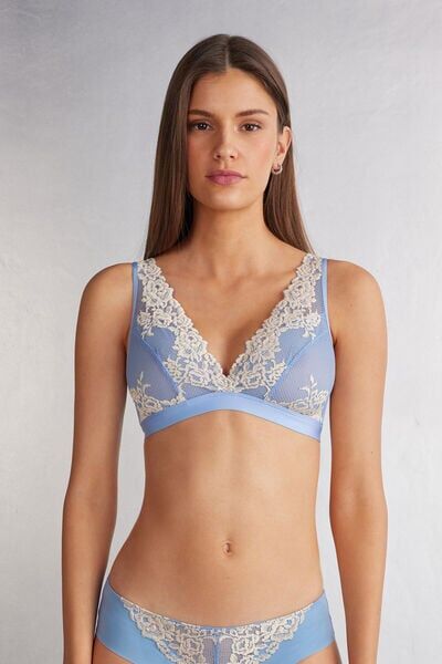 Intimissimi Reggiseno a Triangolo Lara Pretty Flowers Donna Azzurro Taglia 7B