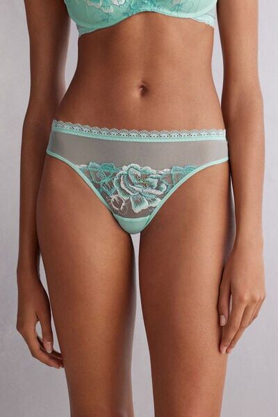 Intimissimi Brasiliana Emerald Flower Donna Verde Taglia 5