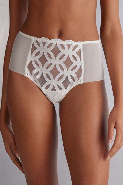 Intimissimi Culotte Brasilianata Crafted Elegance Donna Avorio Taglia 3