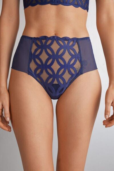 Intimissimi Culotte Brasilianata Crafted Elegance Donna Blu Taglia 4