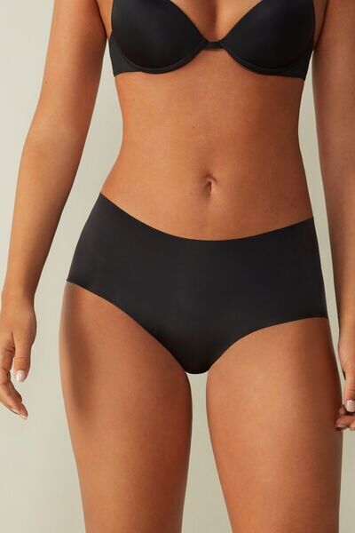 Intimissimi Culotte in Microfibra Senza Cuciture Donna Nero Taglia 5