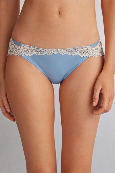 Intimissimi Slip a Pretty Flowers Donna Azzurro Taglia 3