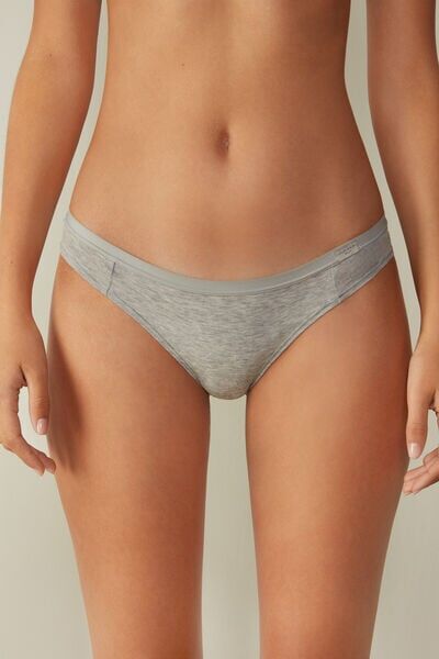 Intimissimi Slip in Cotone Donna Grigio Taglia 4