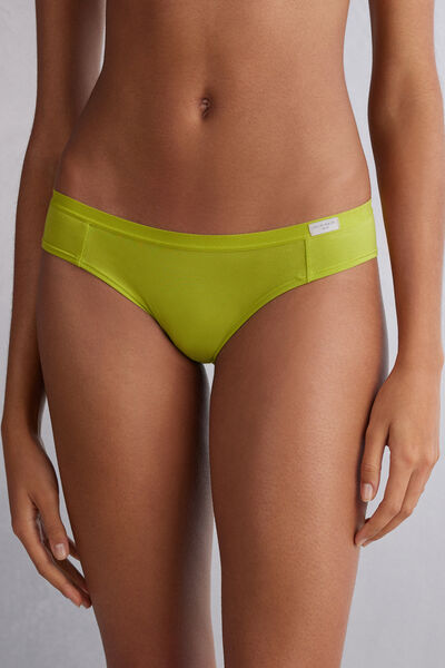 Intimissimi Slip in Cotone Donna Verde Taglia 2