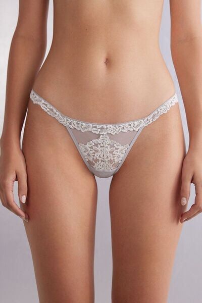 Intimissimi Perizoma a Fianchetto Pretty Flowers Donna Bianco Taglia 4