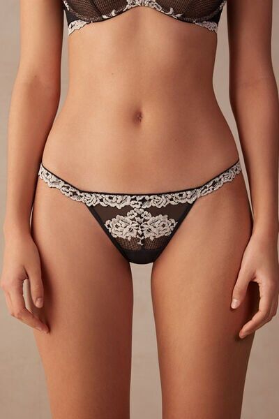 Intimissimi Perizoma a Fianchetto Pretty Flowers Donna Multicolore Taglia 2