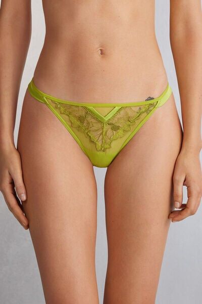 Intimissimi Perizoma a Fianchetto Sweet Like Sugar Donna Verde Taglia 4