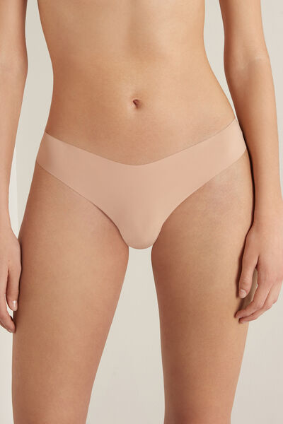 Tezenis Brasiliano Sgambato in Microfibra Taglio Vivo Donna Naturale Tamaño XS