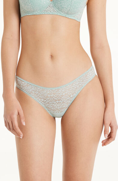 Tezenis Brasiliano in Pizzo Riciclato Donna Verde Tamaño S