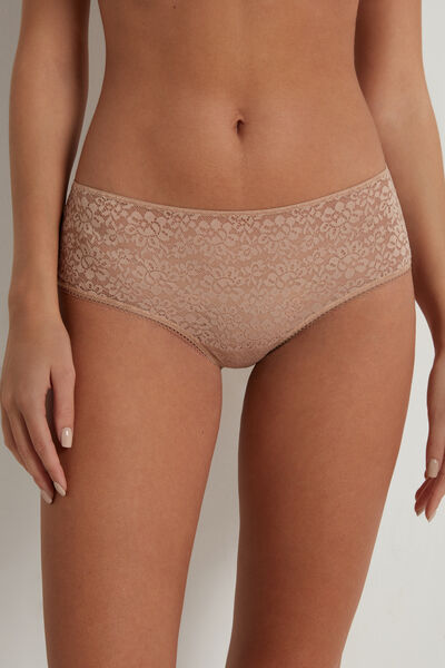 Tezenis Culotte in Pizzo Riciclato Donna Naturale Tamaño XL