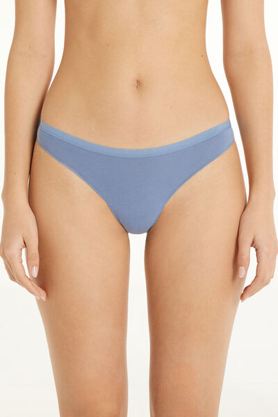 Tezenis Perizoma in cotone Donna Azzurro Tamaño XS