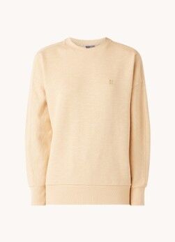 Sweaty Betty Essentials oversized sweater met logo - Beige