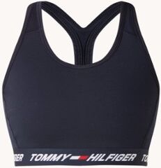 Tommy Hilfiger Sport bh met medium support en logoband - Donkerblauw