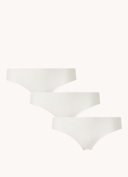 Ten Cate Secrets Lace slip met kant in 3-pack - Gebroken wit