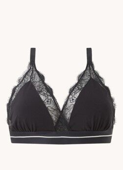 Love Stories Grand Amour Love bralette met kant - Zwart