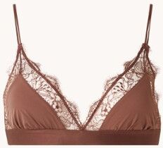 Love Stories Love Lace bralette met kant - Donkerbruin