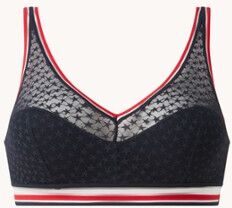 Tommy Hilfiger Voorgevormde brallette van mesh - Donkerblauw