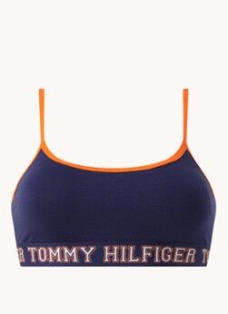 Tommy Hilfiger Bralette met logoband - Donkerblauw