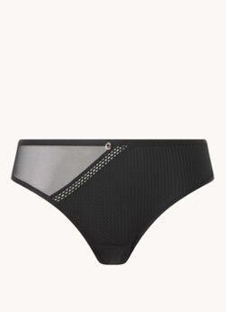 Chantelle Chic Essential tanga met mesh - Zwart