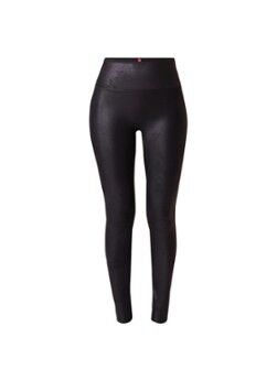 SPANX Legging van imitatieleer met coating - Zwart